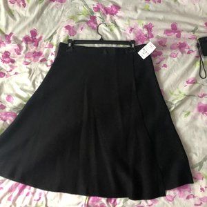 VILA MILANO  Solid Faux Wrap Skirt Size Large